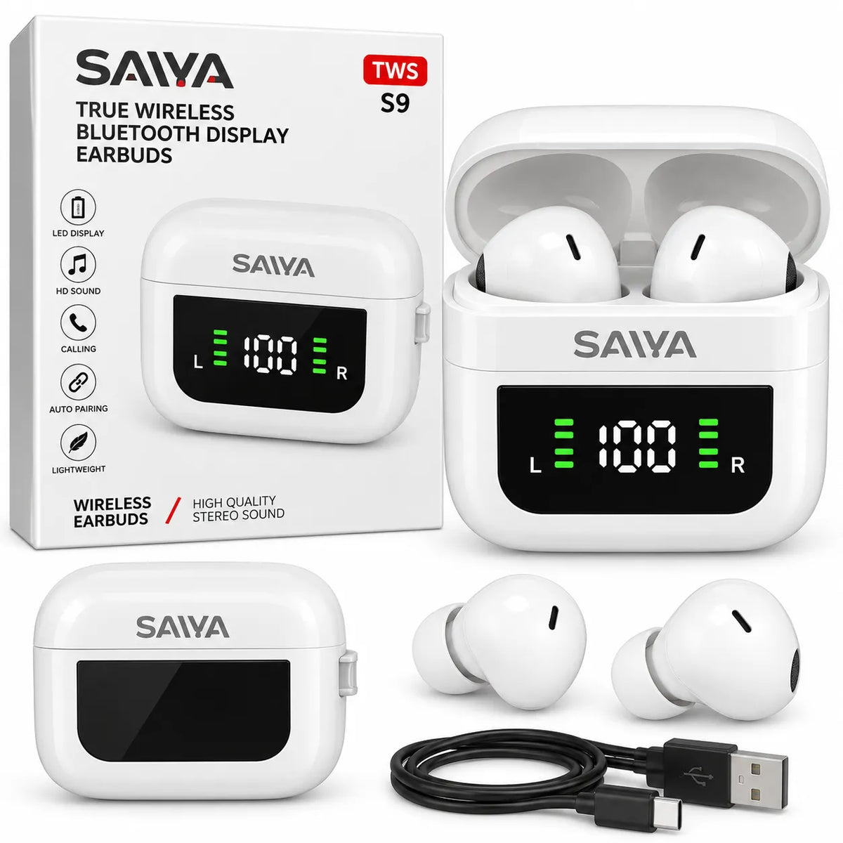Airbuds Sawa LED
