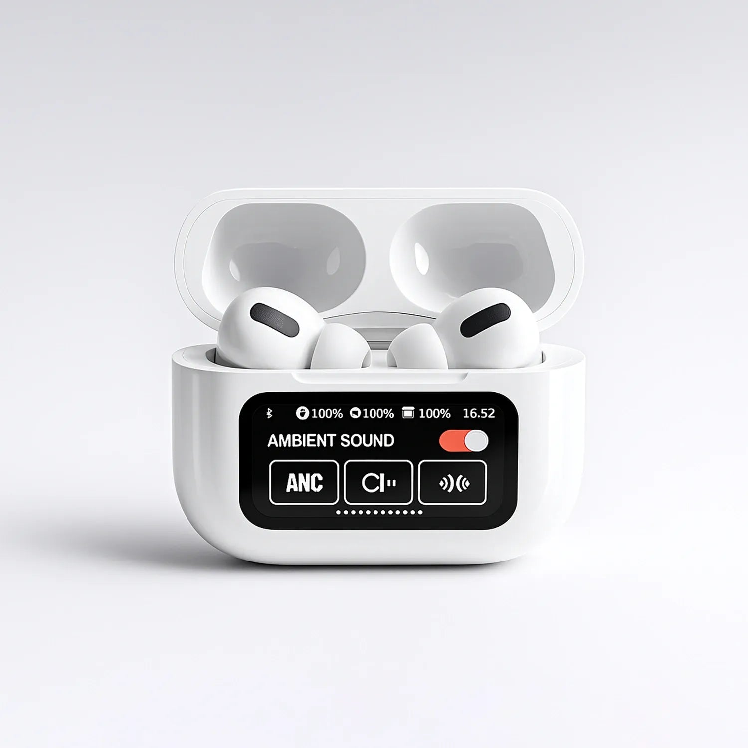 Sawa A9 Pro Touch Screen Earbuds White Edition