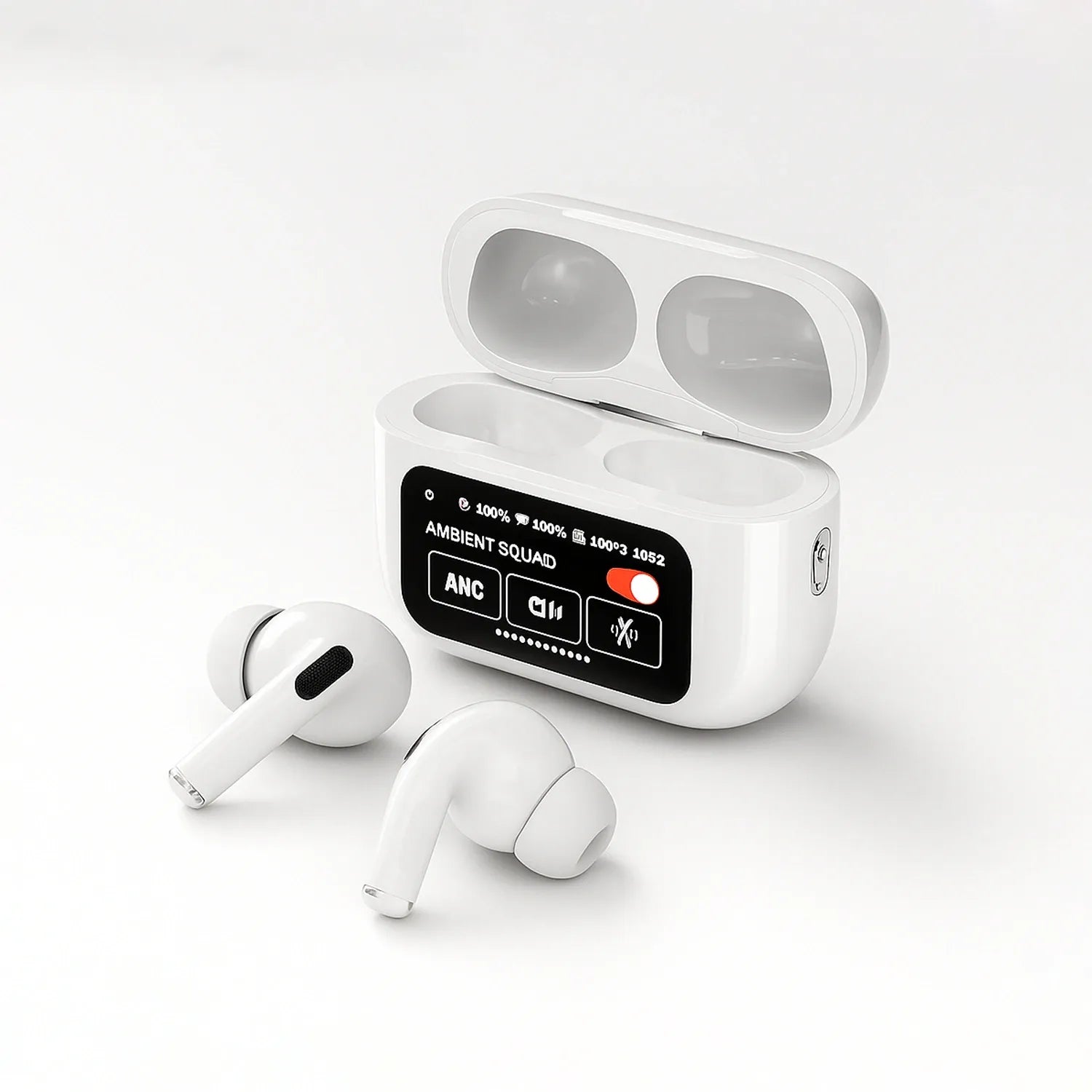 Sawa A9 Pro Touch Screen Earbuds White Edition